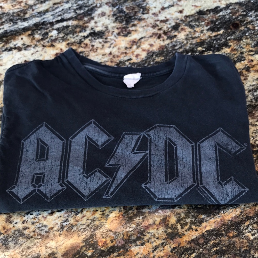 Brandy Melville Cropped AC/DC Tee